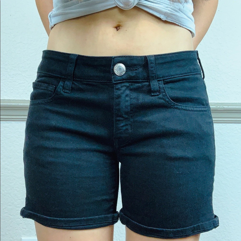 Black AMERICAN EAGLE Midi Shorts